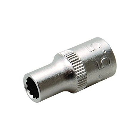BGS Steckschlüssel-Einsatz Zwölfkant Antrieb Innenvierkant 6,3 mm (1/4") SW 5,5 mm - 10772