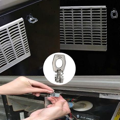 Lot de 2 verrous de porte métalliques à came pour chauffe-eau de camping-car (1/4)