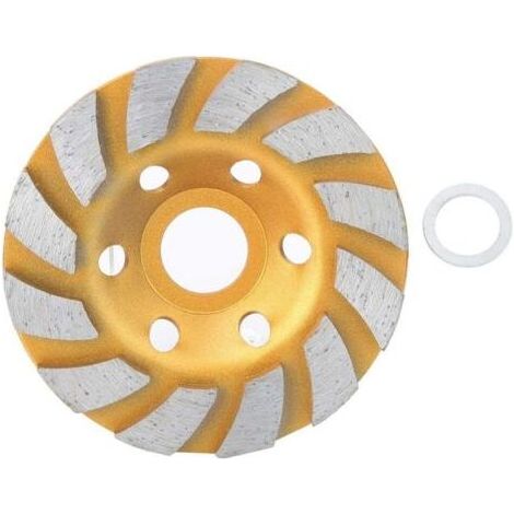 4\" Meule Diamantée Disque Diamant Meules Boisseaux Forme de Bol Disque de Meulage Pierre Béton Granit Outil (1/5)