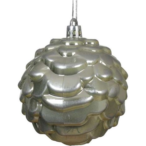 Pallina di Natale smaltata verde menta