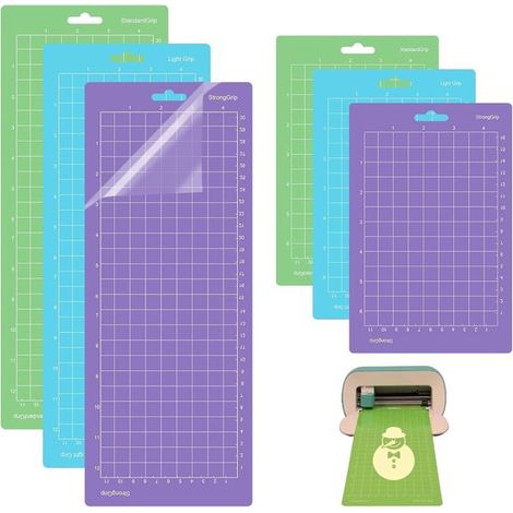 Geeignet für das Cricut Joy 6-teilige Schneidematten-Set 4 5 x 12 Zoll 4 5 x 6 5 Zoll Schneidematten mit unterschiedlicher Klebestärke für 4,5 (1/5)