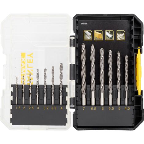 Stanley – Coffret de 13 forets en métal 1,5 à 7 mm – Pointe auto-centreuse pour précision – Compatible T-STAK/PROSTACK – Pour acier doux et plastique - STA88553-XJ (1/5)