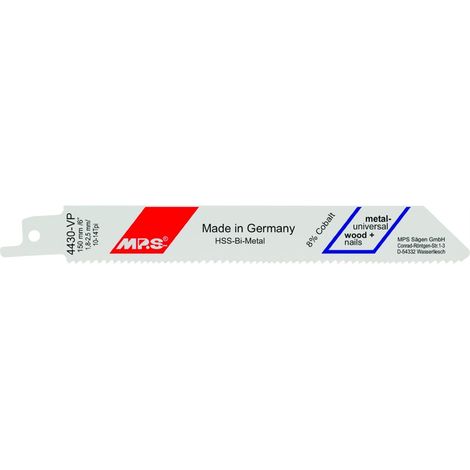 Lame de scie alternative MPS 4430-VP, paquet de 2, compatible avec les outils standard.