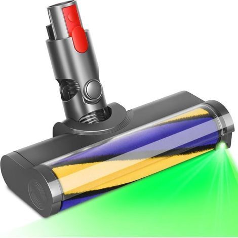 Brosse pour Dyson V7V8V10V11Tête de Brosse à Rouleau pour Dyson Aspirateur Accessoires Pièces Détachées avec Lumières LED Turbo Brosse Nettoyage pour Sols Durs (1/4)