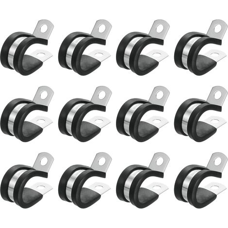12Pcs Collier De Câble 3/4" (18mm) Collier Métallique (1/5)