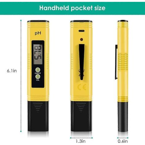 pH-mètre numérique de haute précision avec fonction de compensation automatique de température, plage de mesure 0-14. (1/4)
