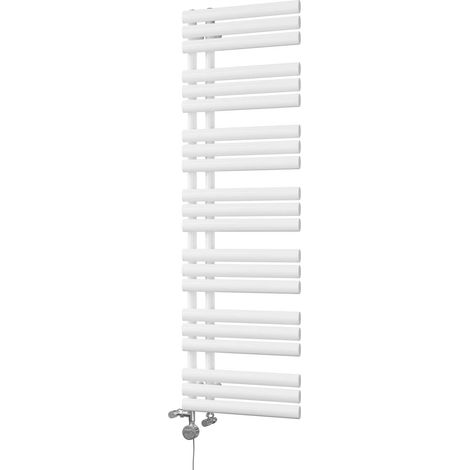 Percival - White Dual Fuel Towel Rail H1592mm x W500mm Thermostatic (1/3)
