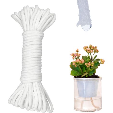Cordon d'arrosage automatique pour pot de fleurs 9 m x 5 mm de diamètre Pour plantes de vacances Pour plantes Système d'arrosage automatique (1/5)