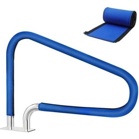 Couverture de Main Courante Piscine 180cm Manchon de Rail de Piscines Poignée de Piscine Protection avec Fermeture Éclair Accessoire de Antidérapant Piscines (1/4)