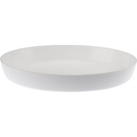 Sottovaso in plastica grigia Cristal da 15,5 cm (1/2)