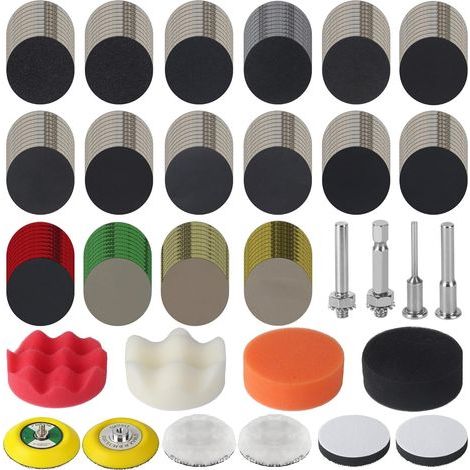 174 x 75mm Car Abrasive Discs - Headlight & Bodywork Renovation Kit, 60-10000 Grit, Body Sandpaper and Car Headlight Sanding Paper, with Braid Discs, Abrasive Pads (1/5)