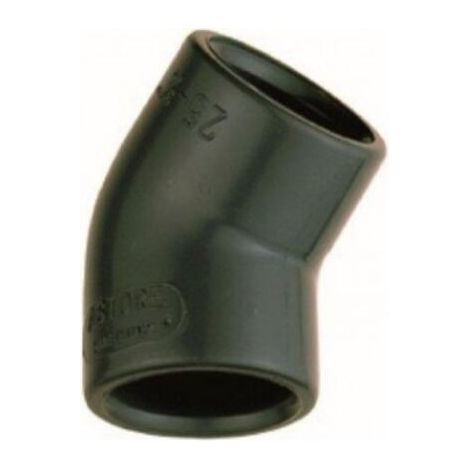 Raccord PVC pression - Coude 45° PVC pression à coller FF Ø63 - Raccord PVC pression - Coude 45° PVC pression à coller FF Ø63 (1/2)
