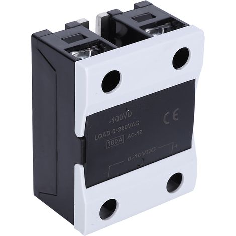 Relais Statique A Courant Continu Vers Alternatif - 40 A - Fond En Aluminium Pour Dissipation Thermique - Retardateur De Flamme (1/5)