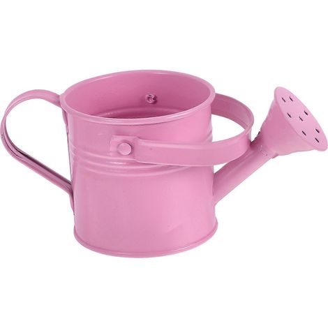 Arrosoir rose en métal galvanisé, lot de 4, petit arrosoir (1/5)
