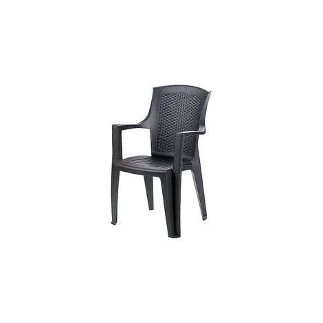 POLTRONA DA GIARDINO EDEN ANTRACITE  cm.60x62x89h.  peso kg.4,2