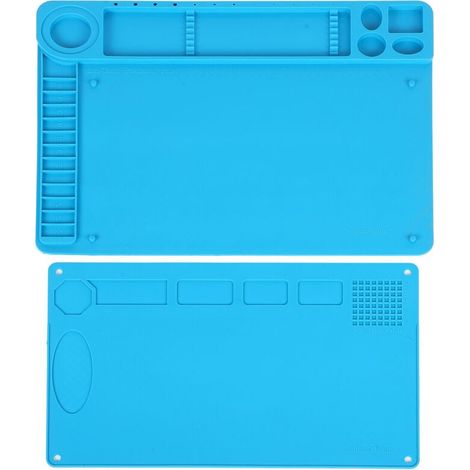 Tapis de Soudure Magnétique Antistatique en Silicone Isolant Thermique pour Téléphone PC Bureau (1/4)
