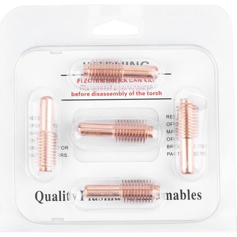Lot de 5 électrodes consommables pour découpeur plasma MAX1250 (réf. 120926).
