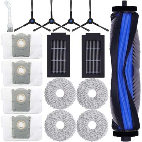 Kit de 16 accessoires de rechange pour aspirateurs Ecovacs Deebot T50 Max/T50 Pro/T50 Omni/T50 Pro Omni