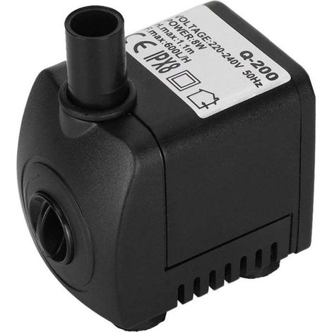 Pompe à eau submersible pour aquarium 8 W Pompe à faible filtration à aspiration par le bas pour aquarium 220-240 V (1/4)