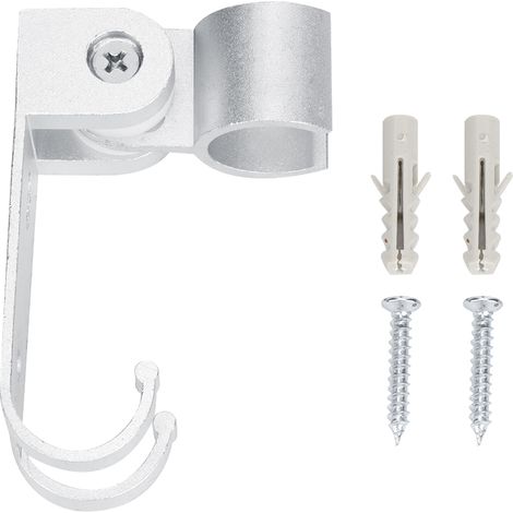Support De Douche Avec Crochet - Fixation Murale Réglable En Aluminium - Pour Salle De Bain Maison Et Hôtel - 1 Pièce (1/5)