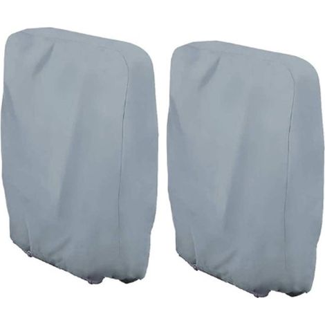 Funda impermeable para silla, Funda impermeable para silla, Funda para sillas plegables, 71x20/34x110cm, Gris, Tela Oxford 210D, Impermeable (1/5)