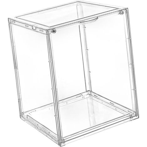 Présentoir magnétique anti-poussière pour poupées, offrant une grande capacité de rangement pour figurines de collection. (1/5)