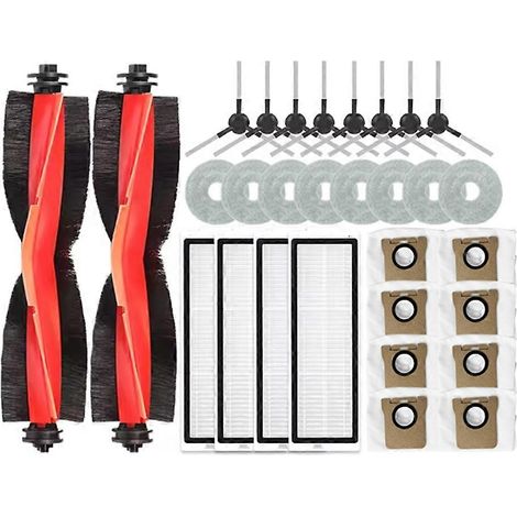 Lot de 30 pièces pour aspirateur Xiaomi X20 Max / X20 Pro / D109GL / D102GL : brosse, filtre, lingette et sac à poussière. (1/5)