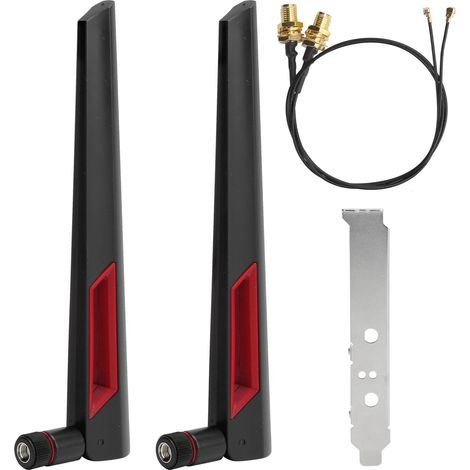Câble de connexion IPEX vers SMA pour antennes WiFi 2.4GHz, compatible routeur AC88, 2 pièces (1/5)