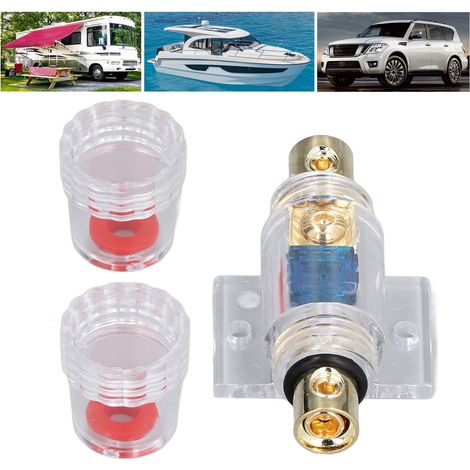 Porte-fusible 60A AFS pour câble 0/4 AWG, protection électrique pour audio voiture et modifications