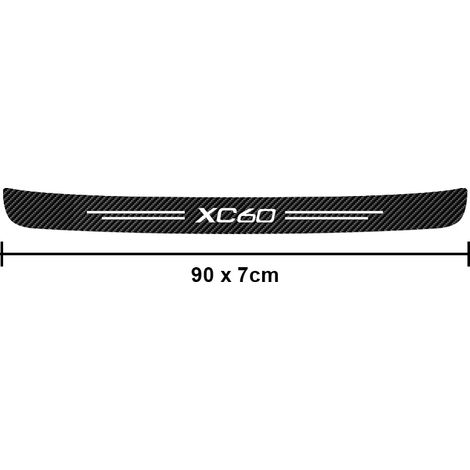 (Coffre) Pour Volvo XC60 B6 AWD R-Design B5 AWD Inscription : Plaque de seuil de porte en fibre de carbone,autocollant anti-rayures (1/3)