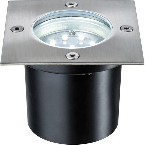 Paulmann LED da incasso a LED esterno 988.76 Set Base Quadrata LED 3 X 1,2 W 6 va 230/12 V 100 mm in acciaio inox (1/4)