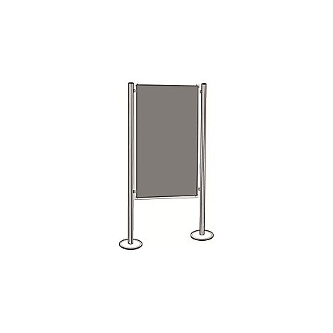 magnetoplan® Kit de cloisons polyvalentes - 1 tableau pour épingles, 2 montants - largeur h.t. 1345 mm (1/5)