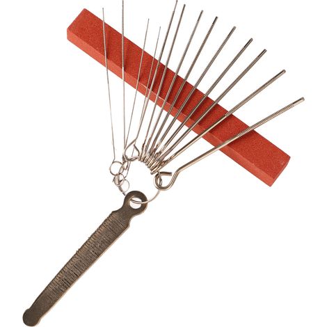 Lime métal pour guitare, jeu d'aiguilles avec selle et sillet, pour façonnage, copie, réparation et entretien d'instruments à cordes. (1/5)