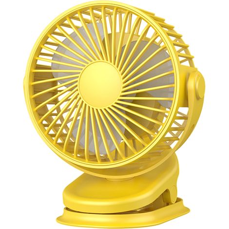 Ventilador 3 en 1: se puede sujetar con pinza, colgar o colocar sobre una mesa, rotación de 360°, batería de 4000 mAh, 3 velocidades. Ideal para el hogar, el dormitorio o la oficina.