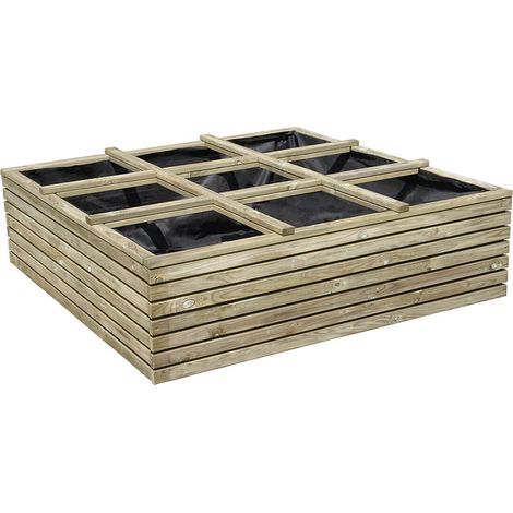 Carré potager bois 120cm Basil HORIZON autoclave Forest-Style (1/3)