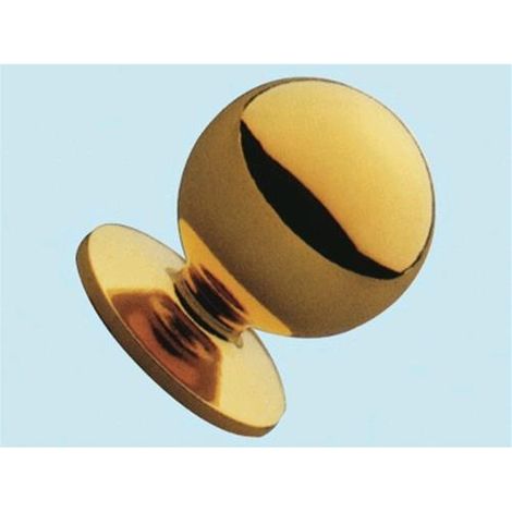 Pomoli sfera per mobili in ottone lucido Art. B 01 -   mm. 25 Conf. 20 Pz