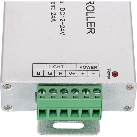 Controller Regolatore Striscia LED RGB 12/24V DC con Telecomando RF 24A High Power RGB (1/3)