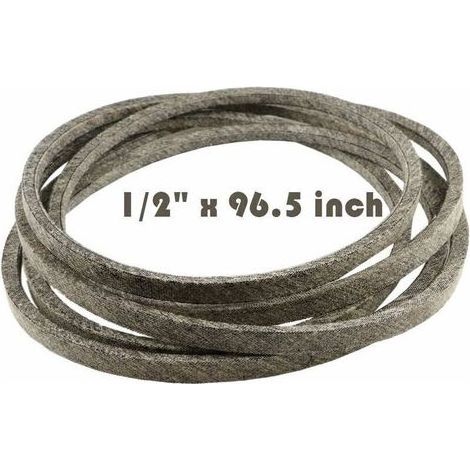 pair Courroie d'entraînement de transmission de lames de plate-forme de coupe de tracteur de tondeuse à gazon pour CUB Cadet 954-04060, 954-04060A, 954-04060B 1/2\"x 96.5\" Fabriqué en Kevlar (1/4)