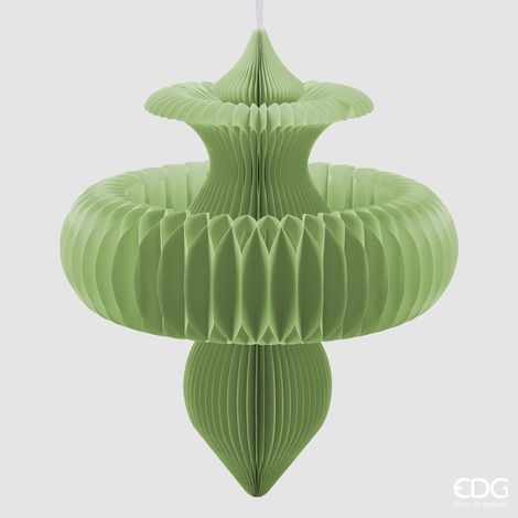 EDG Decoro Origami Trottola Verde H 100 D 88