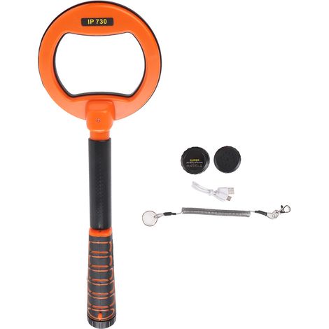 Détecteur de métaux sous-marin IP68 étanche 30m-60m, boîtier ABS, détection or et argent, plongée, orange (1/5)