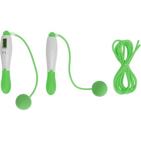 Corda per saltare wireless con contatore, 4 modalità regolabili, cavo in acciaio, attrezzatura fitness per esercizi, verde (1/5)