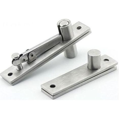 pair Charnière de porte rotative Charnières en acier inoxydable Charnières dissimulées réglables à 360 degrés Charnière rotative Charnière pivotante pour armoire porte en bois placard (1/5)