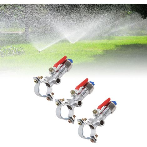10 jeux de buses en alliage de zinc atomisantes et humidifiantes pour pulvérisateurs de pesticides, buses métalliques en forme d'éventail pour tracteurs agricoles et buses à collier de serrage pour us (1/5)
