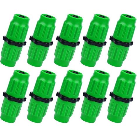 Kit réparation tuyau double GardenPro paquet 10 – Raccords pour raccommoder tuyau d'arrosage (1/5)