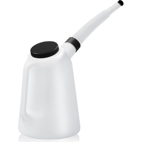 JARRA DE MEDICION CON CUELLO FLEXIBLE Y TAPA COMPARTIBLE 1 LITRO (1/5)
