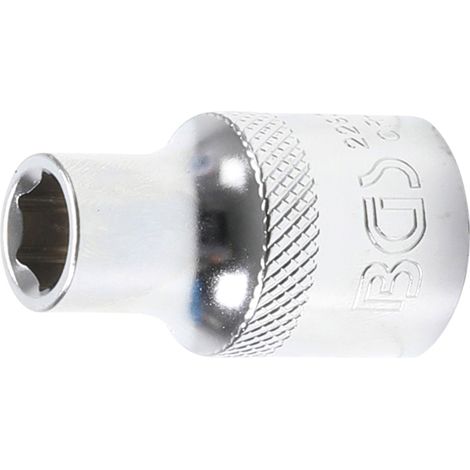 BGS Steckschlüssel-Einsatz Sechskant Antrieb Innenvierkant 12,5 mm (1/2") SW 9 mm - 22909