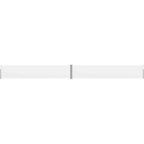 Auvent latéral rétractable de patio-Store banne rétractable de balcon 140x1200 cm Crème 108059 (1/5)