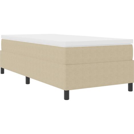 Cadre de lit plateforme-Structure de lit Vert gris 100 x 200 cm tissu (1/5)