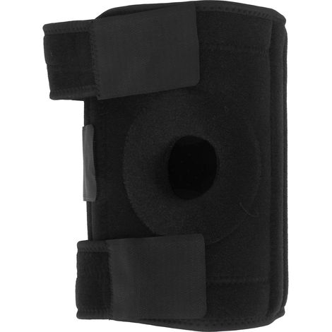 Genouillère à ressorts perforée et respirante, protection anti-collision, noire (1/5)
