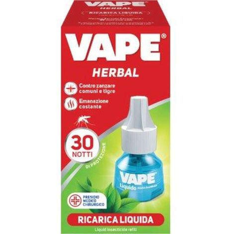 RICARICA LIQUIDA HERBAL ZANZARE VAPE MAGIC - DURATA NOTTI 30 - 30 Pezzi
